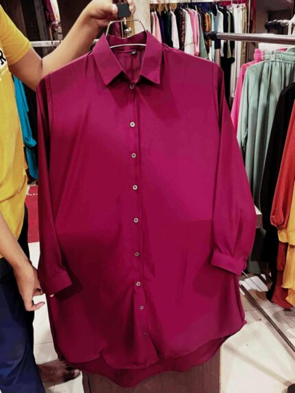 Premium Quality Stitched Ladies Dubai Cherry Long Shirt One Piece