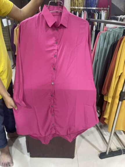 Premium Quality Stitched Ladies Dubai Cherry Long Shirt One Piece